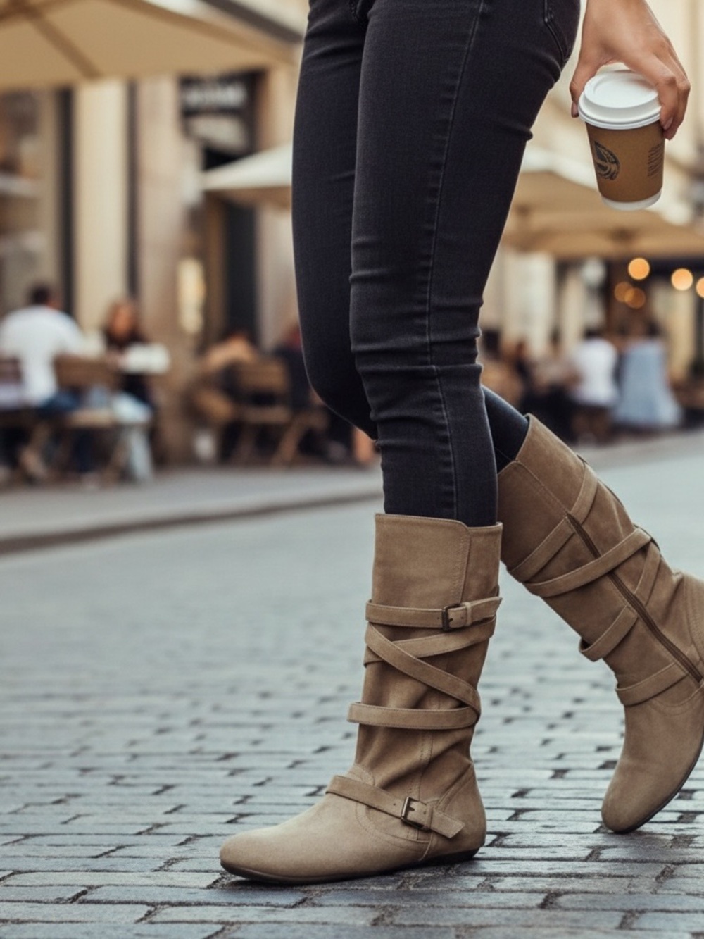 Report grey boots
